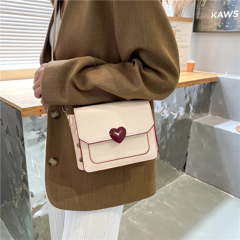 Women's Casual Crossbody Shoulder Bag Soft Leather Small Square Bag