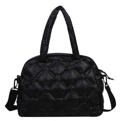 Casual Down Cotton Women Shoulder Bags Nylon Space Pad Cotton Handbags