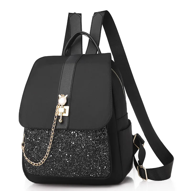 Casual Oxford Cloth Backpack Women Lightweight Large Capacity Backpack