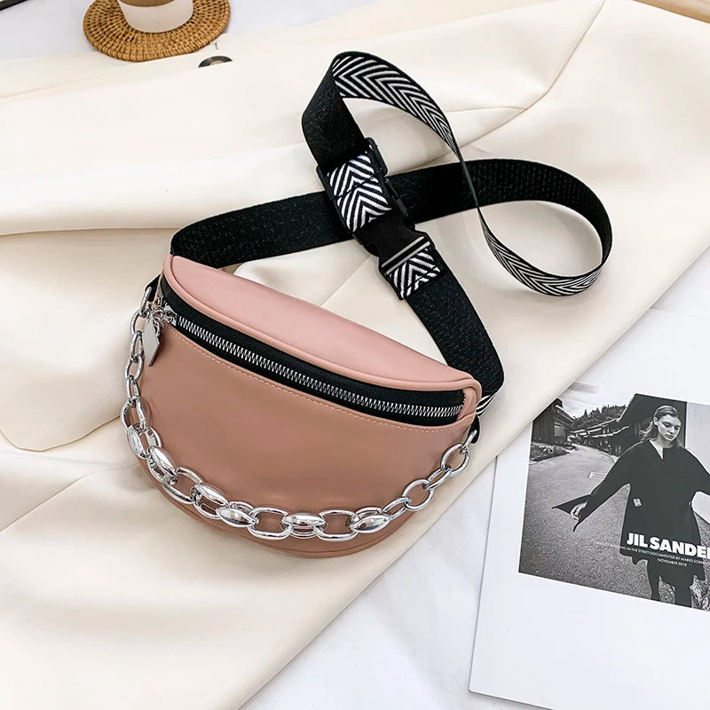 Casual Women's Saddle Crossbody Bag PU Leather Handbag