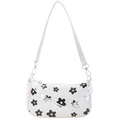 Floral Pattern Handbag Chain Shoulder Bag Top-handle Pouch