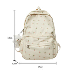 Floral Prints Women Backpack Large Capacity School Bags Travel Backpack