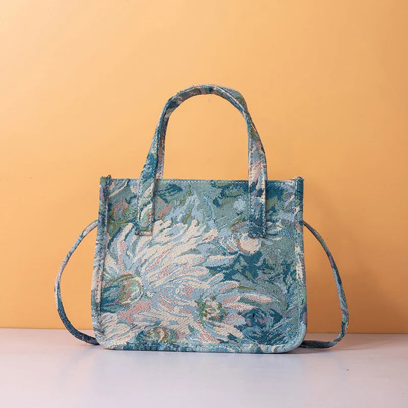 Monet Oil Painting Foldable Fabric Shopping Bag Eco Reusable Tote