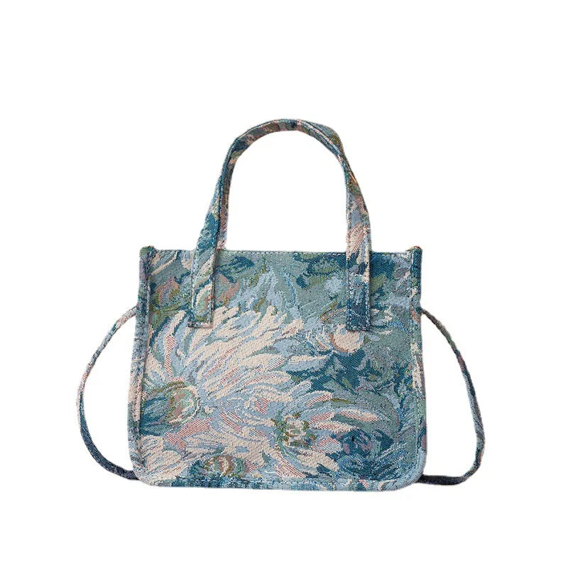 Monet Oil Painting Foldable Fabric Shopping Bag Eco Reusable Tote