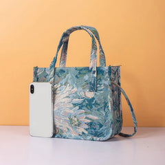 Monet Oil Painting Foldable Fabric Shopping Bag Eco Reusable Tote
