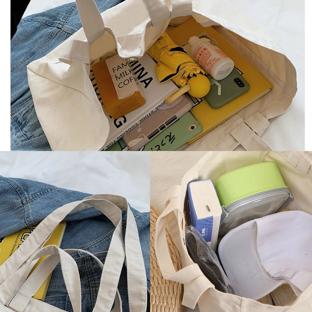 Canvas Shopping Bag Eco Friendly Reusable Shopper Monster Prints