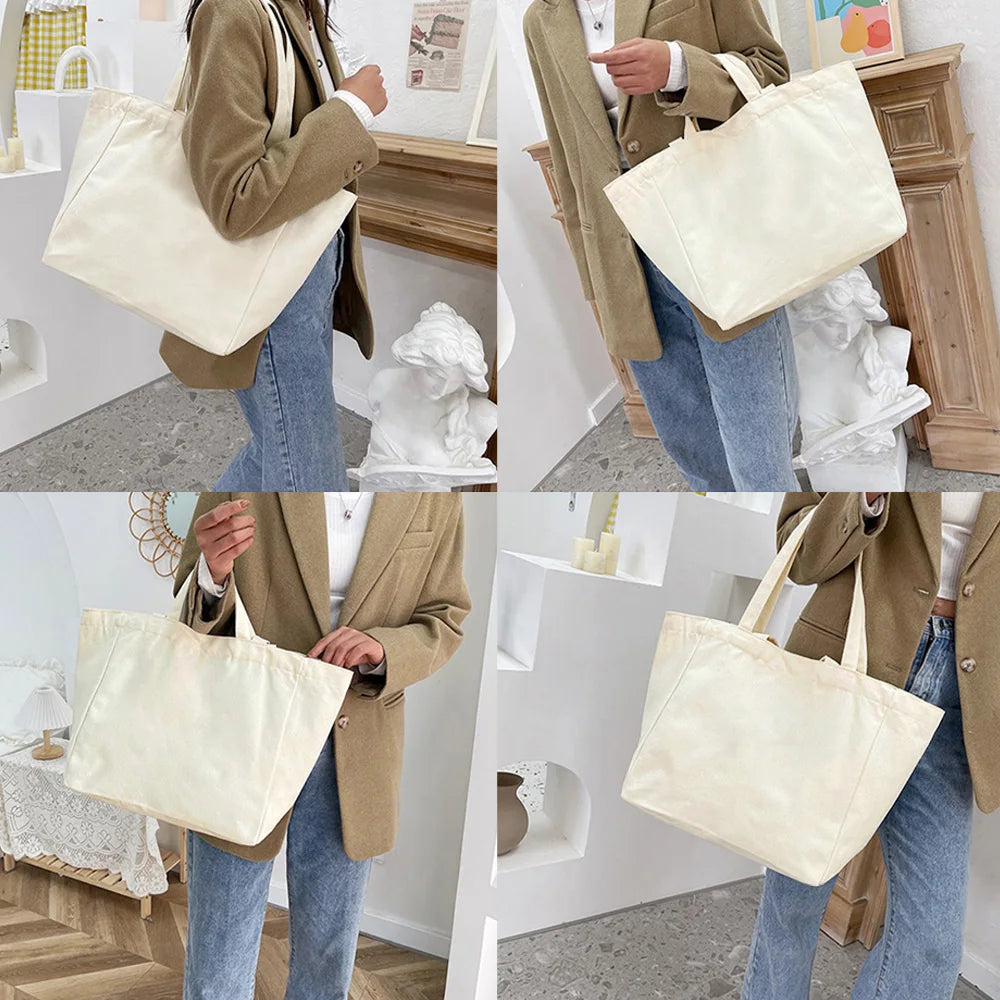 Canvas Shopping Bag Eco Friendly Reusable Shopper Monster Prints