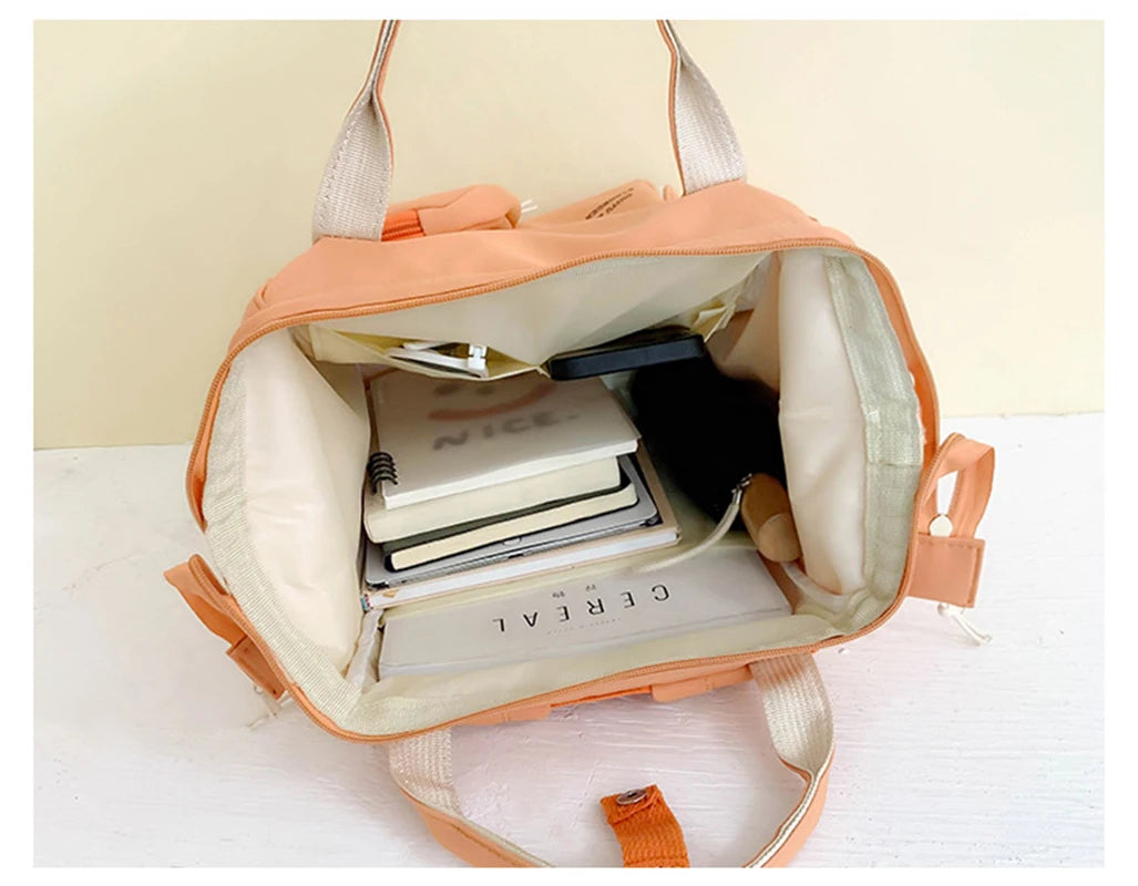 Casual Girl School Backpack Cartoon Large Capacity Waterproof Travel Book Bag