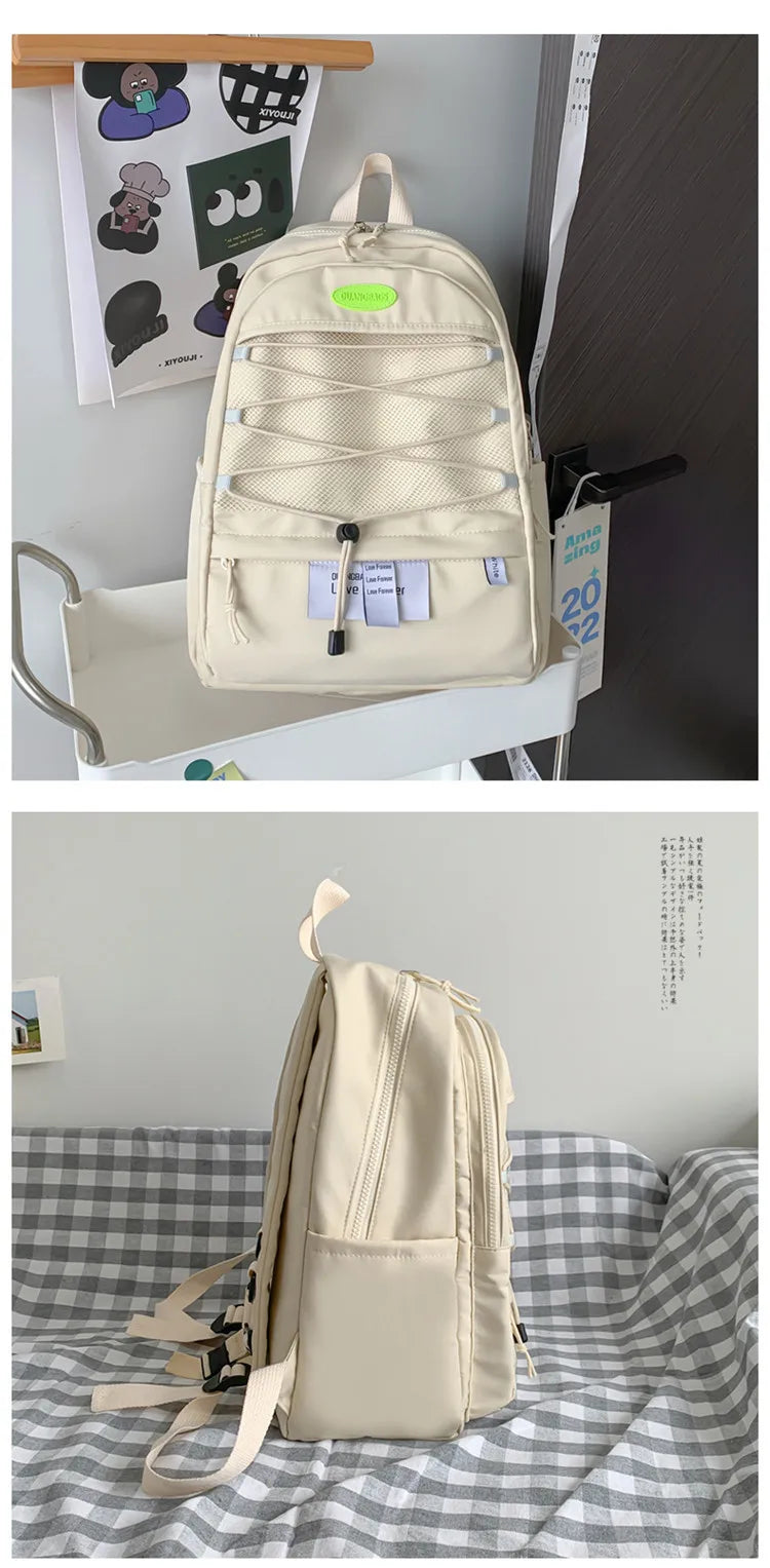 Casual Girl School Backpack Large Capacity Women Bags Waterproof Book Backpack