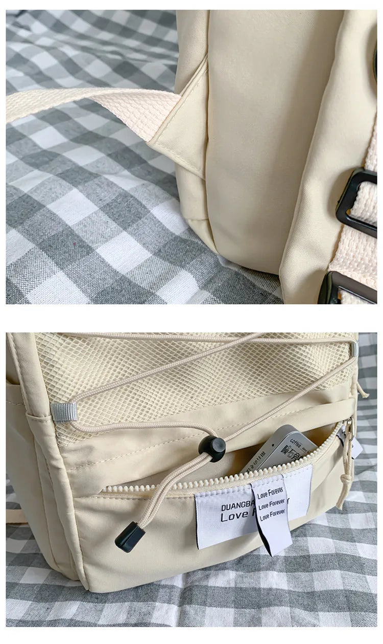 Casual Girl School Backpack Large Capacity Women Bags Waterproof Book Backpack