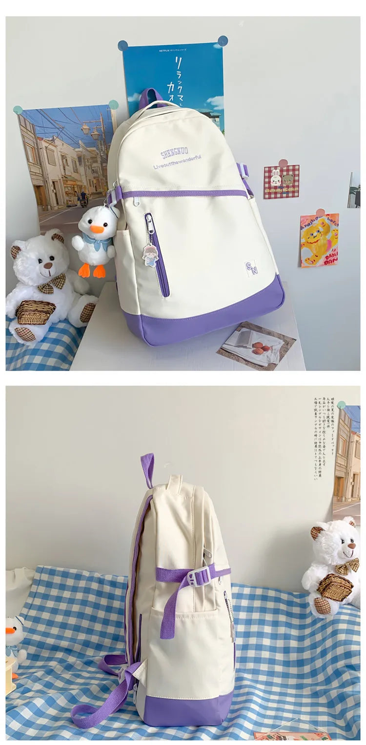 Casual Large Capacity Waterproof School Backpack