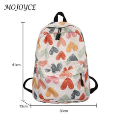 Casual Graffiti School Backpack with Pockets