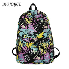 Casual Graffiti School Backpack with Pockets