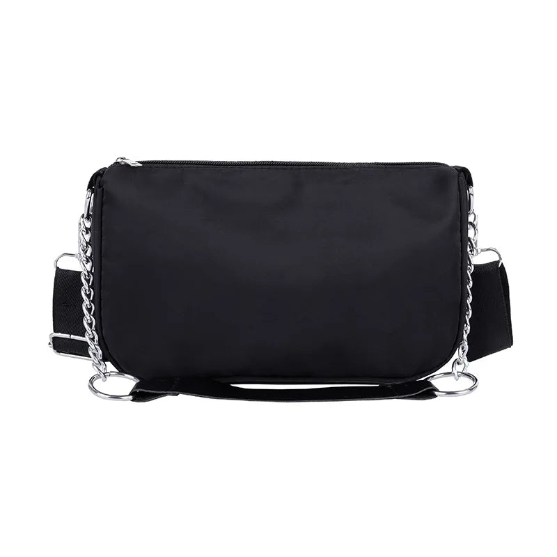 Casual Nylon Chain Crossbody Bag Vintage Shoulder Bag