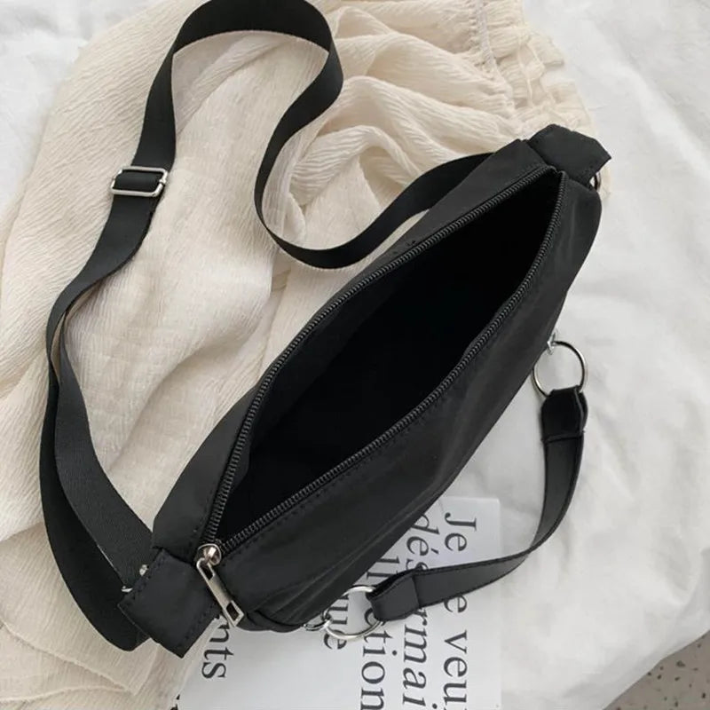 Casual Nylon Chain Crossbody Bag Vintage Shoulder Bag