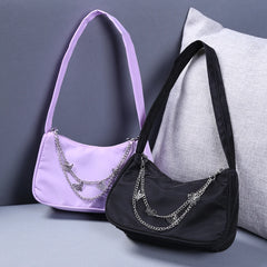 Nylon Butterfly Chain Shoulder Bag Women Handbag