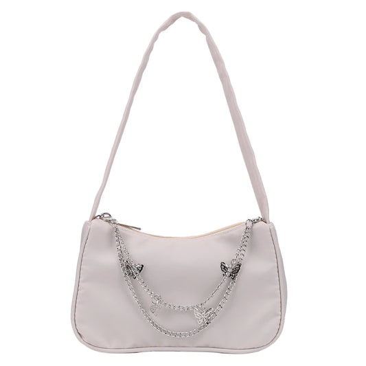 Casual Women's Butterfly Chain Underarm Bag