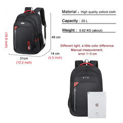 Casual Large Capacity Waterproof Backpack for Men Women