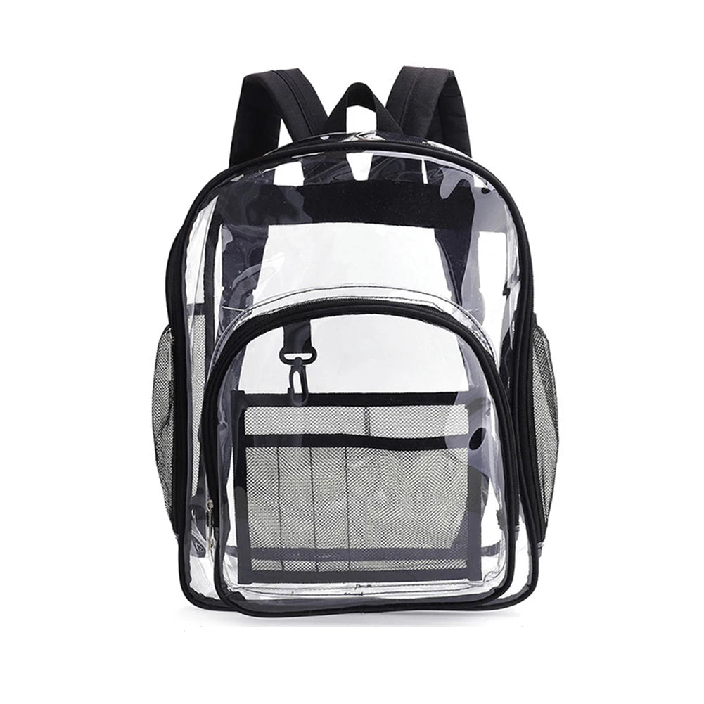 Clear PVC Shoulder Backpack Waterproof Travel School Bookbag