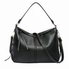 Women's Large Capacity Tote Shoulder Bag Soft Leather Handbag