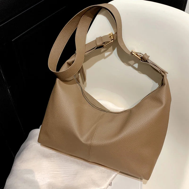Women's Large Shoulder Bag Soft Leather Crossbody Tote