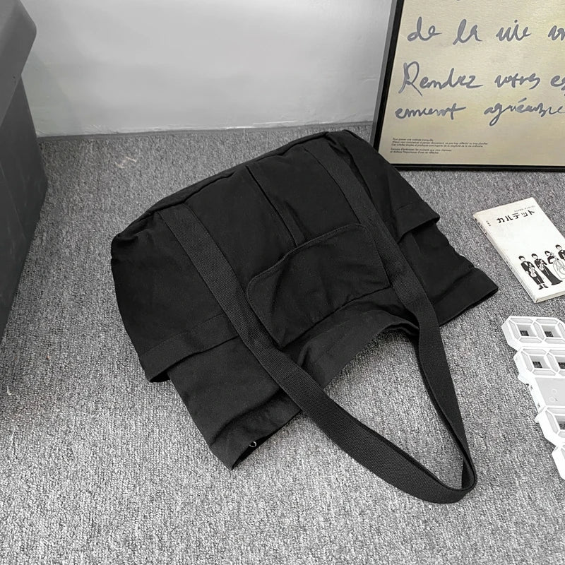Large Capacity Shoulder Bag Women Canvas Tote Bag