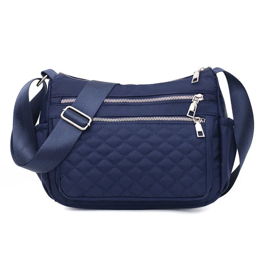Waterproof Oxford Crossbody Bag with Embroidery Design