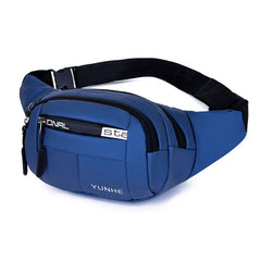 Men Waist Bag Oxford Cloth Waterproof Chest Bag Multi-layer Bag