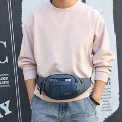 Men Waist Bag Oxford Cloth Waterproof Chest Bag Multi-layer Bag