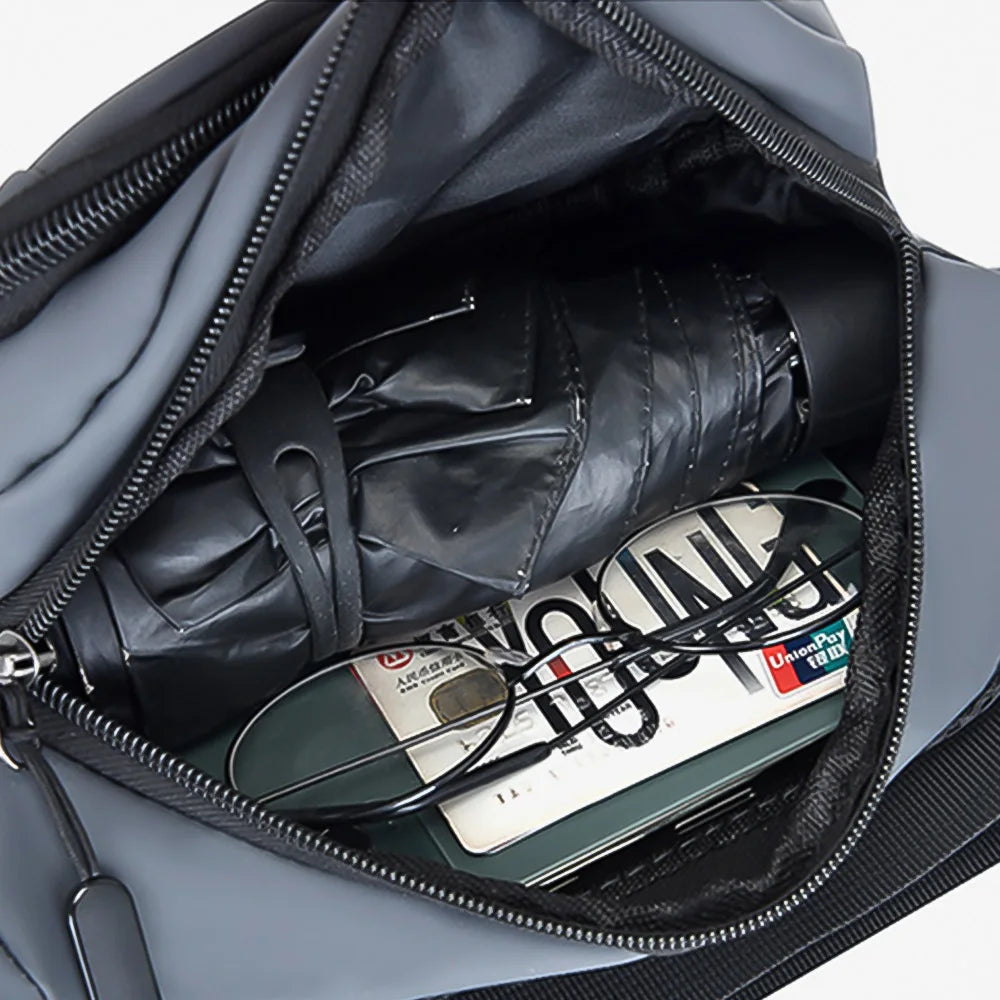Men's Waterproof Chest Bag Fanny Pack Oxford Cloth Waist Bag