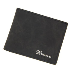 Men's Thin Leather Wallet Business Short Wallet Multi-card Soft Purse