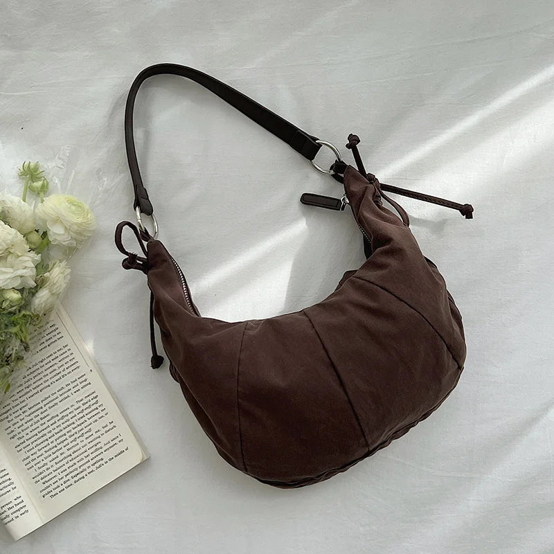 Nylon Shoulder Bag Women Handbag Quilted Totes Large Capacity