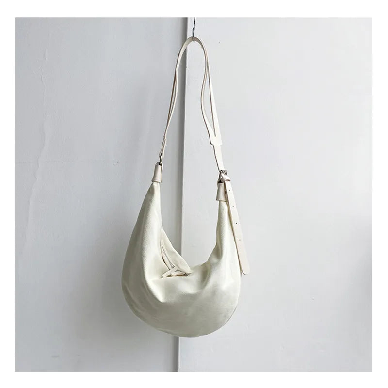 Casual Nylon Shoulder Bag Large Capacity Crossbody Handbag with Wallet