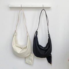 Casual Nylon Shoulder Bag Large Capacity Crossbody Handbag with Wallet