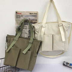 Nylon Tote Bag Waterproof ShoulderBag Large Capacity Handbag