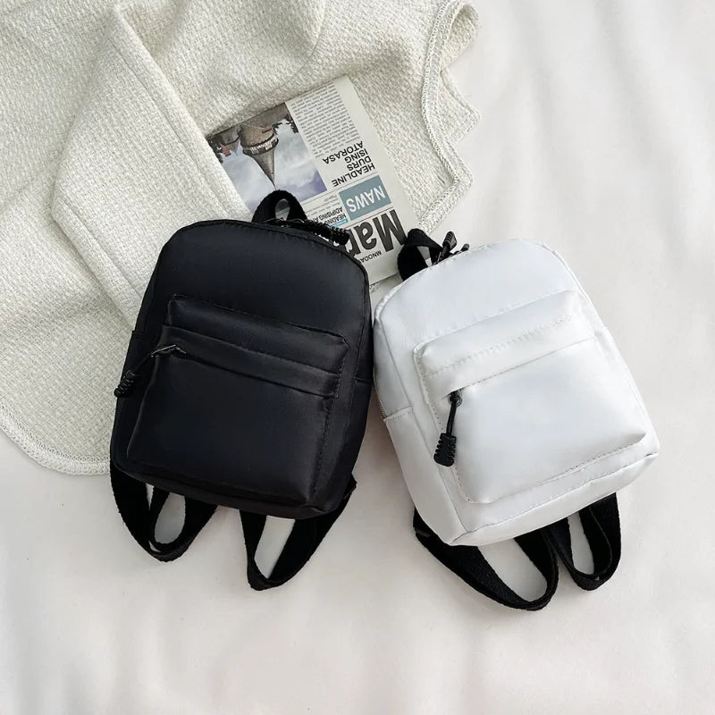 Nylon Mini Backpack for Women Small School Bags