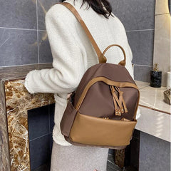 Casual Oxford Back Pack Women Contrast Backpacks For School