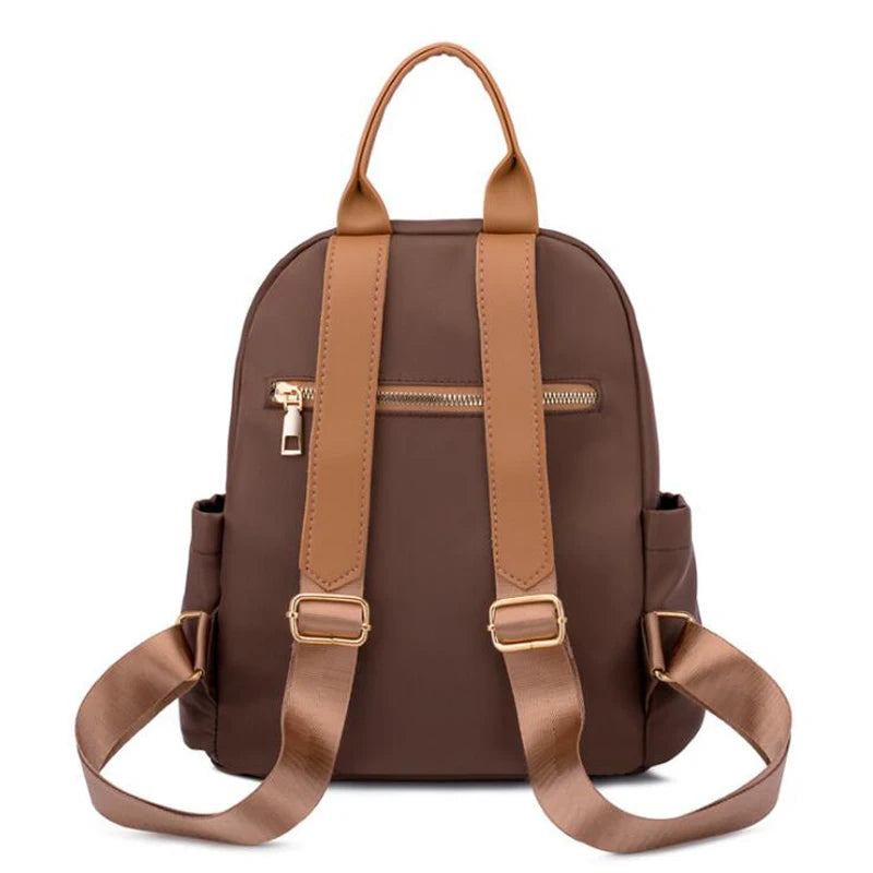 Casual Oxford Back Pack Women Contrast Backpacks For School