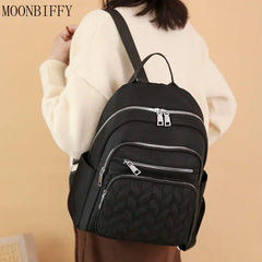 Waterproof Oxford School Backpack Women Travel Bag