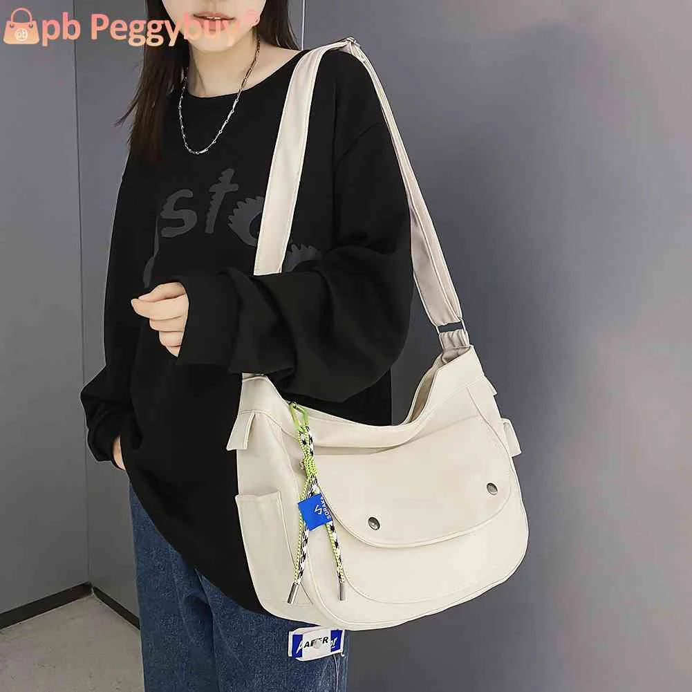Preppy School Shoulder Bag Crossbody Satchel Japanese with Pendant