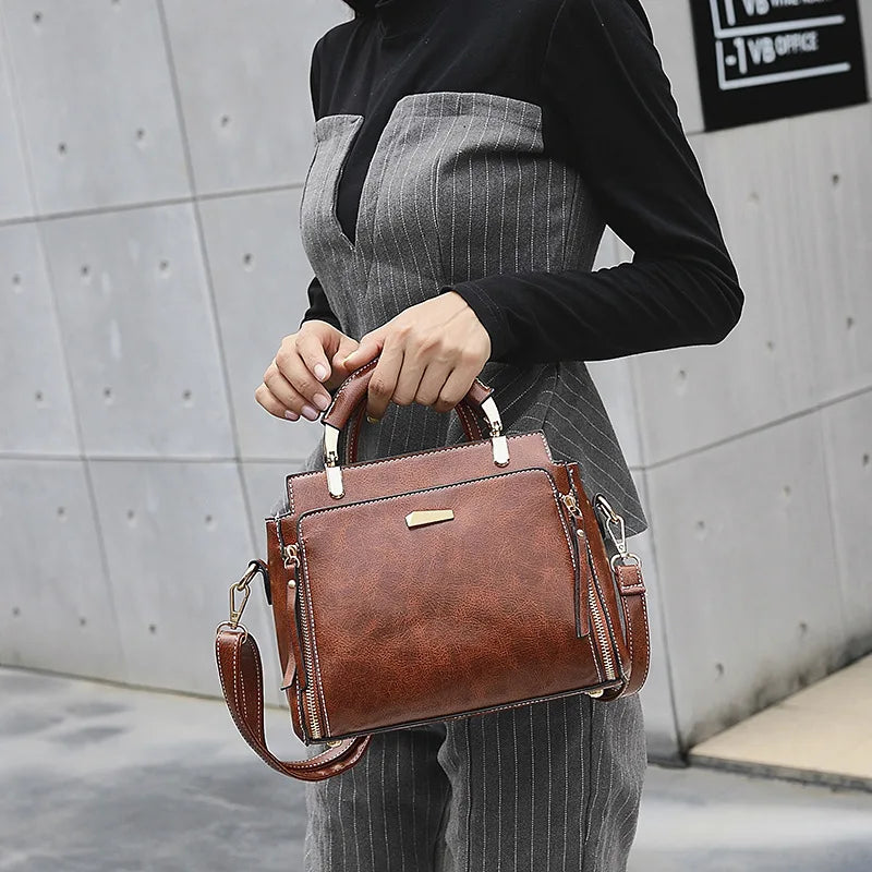 Casual PU Leather Women Handbags Small Ladies Shoulder Bag