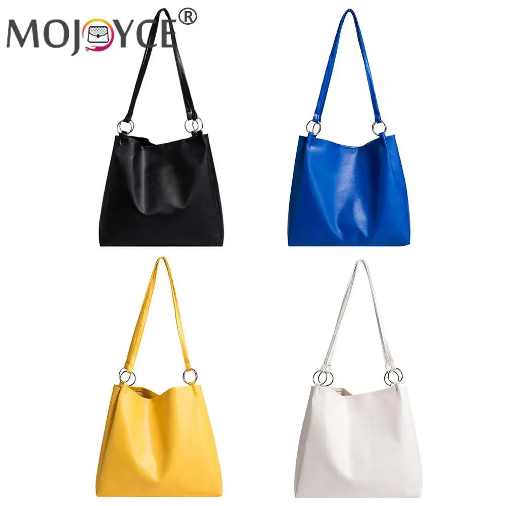 Casual Large Capacity PU Leather Handbag