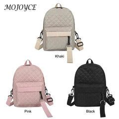 Vintage Lattice Pattern Women Backpack School Bag