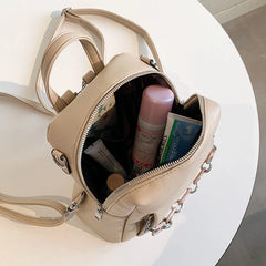 Casual School Women's Backpack Large Capacity PU Leather Women's Backpack
