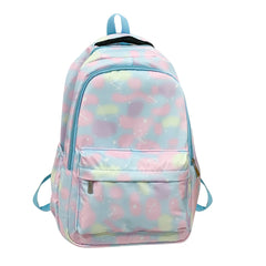 Casual Shoulder Backpack Gradient Print Laptop Backpack School Bag