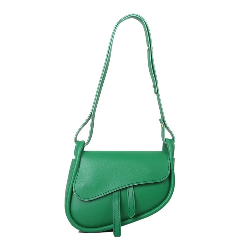 Casual Shoulder Bag PU Leather Handbag Clutch Crossbody Bag