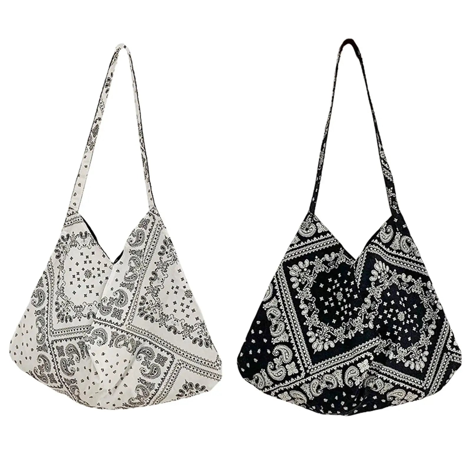 Casual Canvas Shoulder Bag Magnetic Closure Satchel for Women
