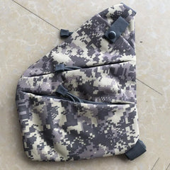 Casual Shoulder Bag Space-saving Bag Wear Resistance Zipper Left/Right Shoulder