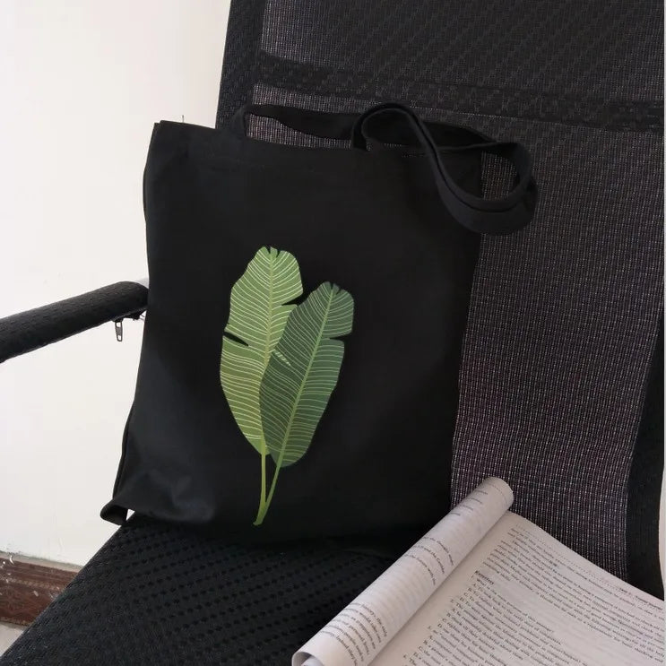 Casual Canvas Shopping Bag Student Shoulder Bag Ladies Casual Shopping Bag