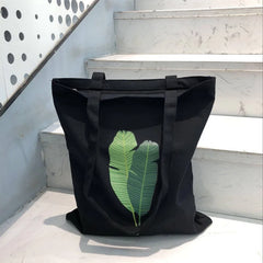 Casual Canvas Shopping Bag Student Shoulder Bag Ladies Casual Shopping Bag